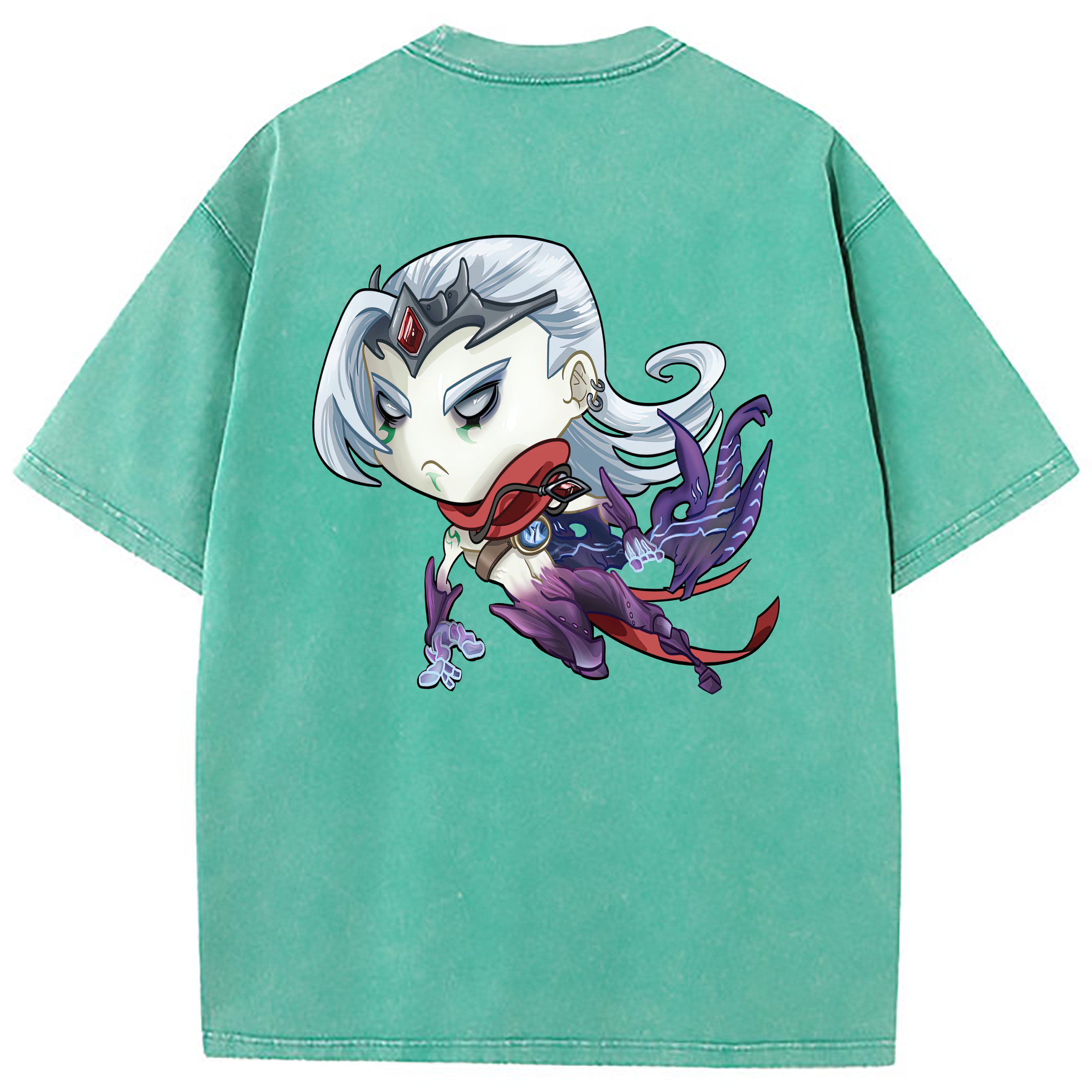 （画像用） リーグ・オブ・レジェンド League of Legends LOL 綿100% ヴィンテージ風 半袖Tシャツ（背面プリント）